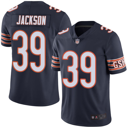 Chicago Bears Limited Navy Blue Men Eddie Jackson Home Jersey NFL Football #39 Vapor Untouchable